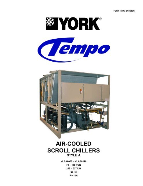 york air cooled scroll chiller