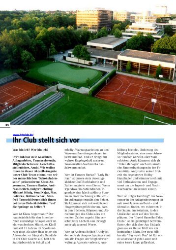 Ihr Club stellt sich vor - HVB Club