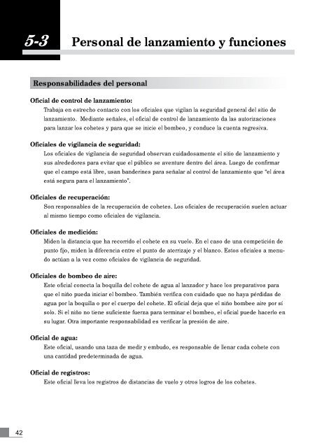 Cohetes de Agua - Manual del Educador