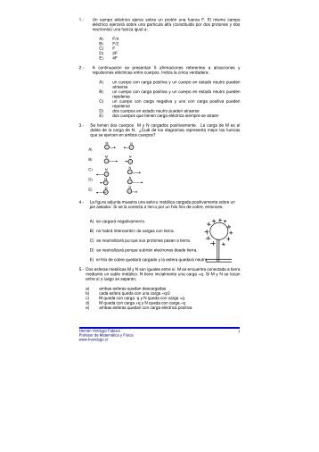 ElectrostÃ¡tica - Ejercicios de fÃ­sica y matemÃ¡tica