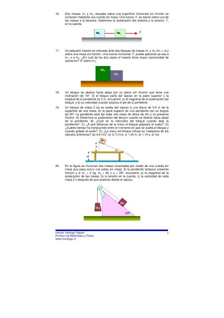 Fuerza - Ejercicios de fÃ­sica y matemÃ¡tica