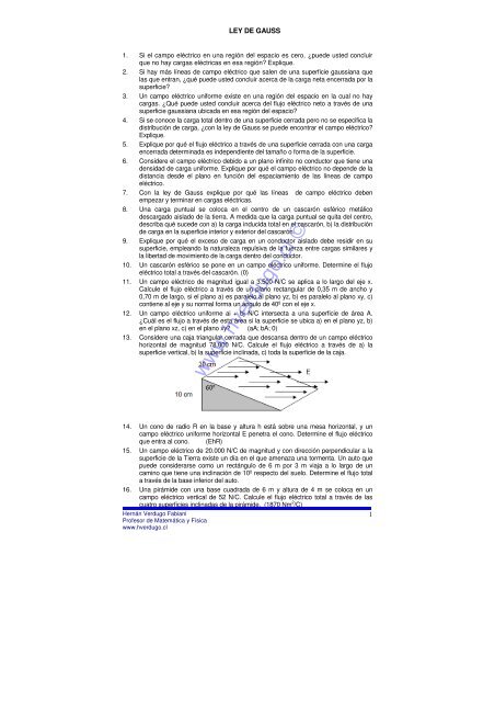 Www Hverdugo Cl A C Ejercicios De Fasica Y Matema Tica