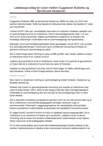 Bilag 4 - Ledelsesgrundlag for fusionen.pdf - Hvidovre Kommune