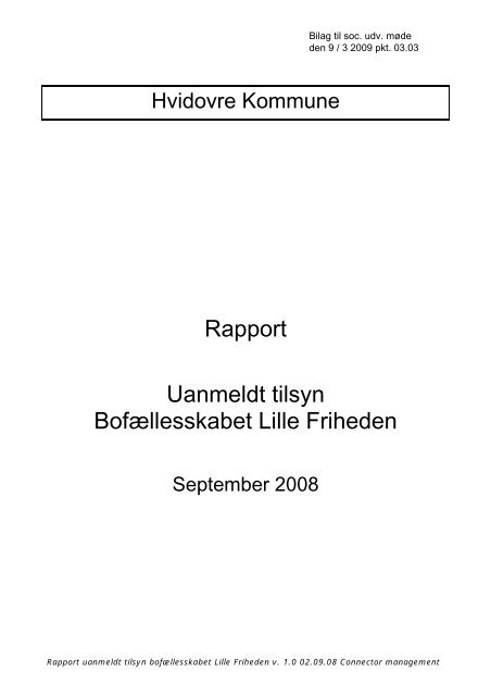 BofÃ¦llesskabet Lille Friheden - Hvidovre Kommune