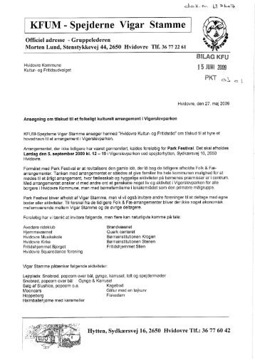 KFUM - Spejderne Vigar Stamme - Hvidovre Kommune