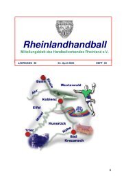 Heft 03 - Handballverband Rheinland