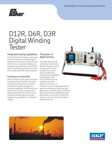 SKF-Baker - D12R, D6R, D3R Digital Winding Tester Datasheet