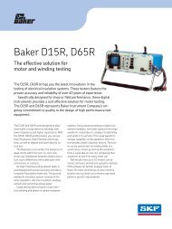 SKF-Baker - D15R, D65R Digital Winding Tester Datasheet