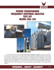 POWER TRANSFORMER FREQUENCY RESPONSE ... - afra nojan