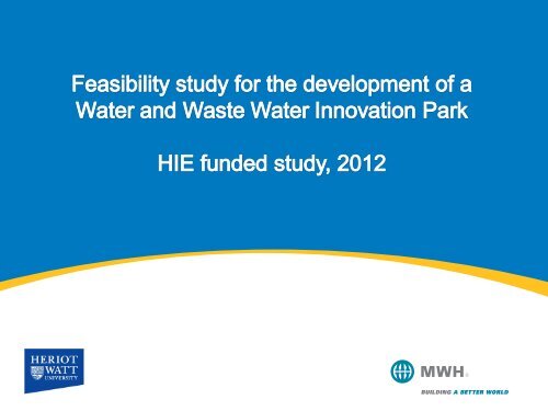 Feasibility Study for the Development of a Water & Waste Innovation ...