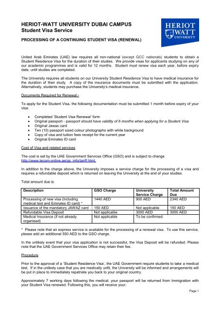Processing Of A Continuing Student Visa Heriot Watt University