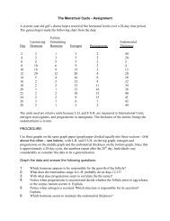 The Menstrual Cycle - Assignment A sixteen year old girl's doctor ...