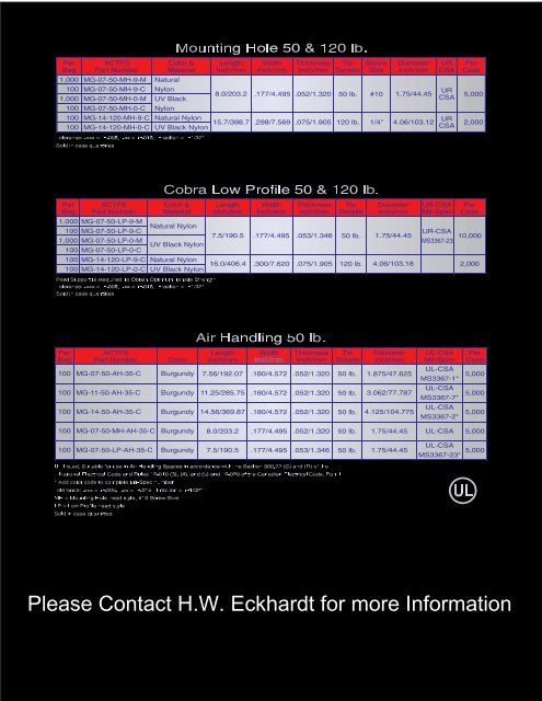 Magnum Series - HW Eckhardt Corporation