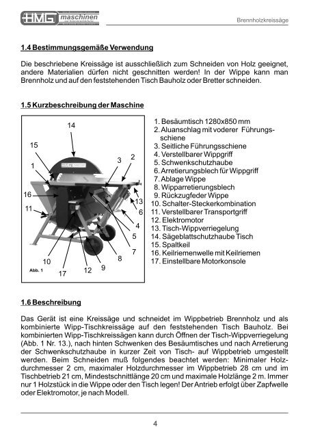 Betriebsanleitung - HWG-Tec