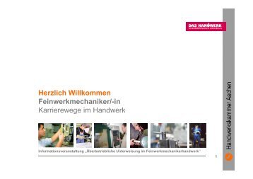 Feinwerkmechaniker/in - Handwerkskammer Aachen