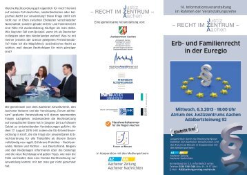 Erb- und Familienrecht in der Euregio