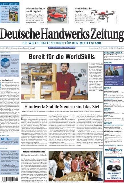 Bereit für die WorldSkills - Handwerkskammer Chemnitz