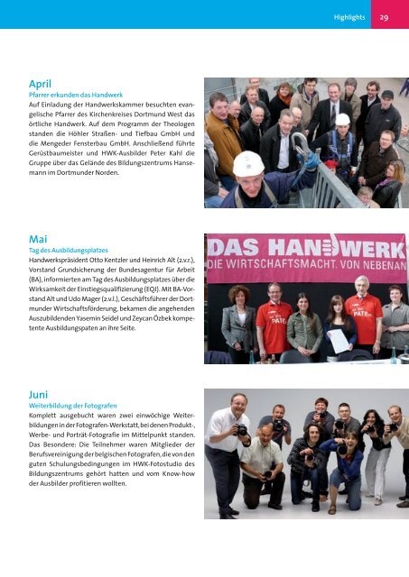 Jahresbericht 2011 - Handwerkskammer Dortmund