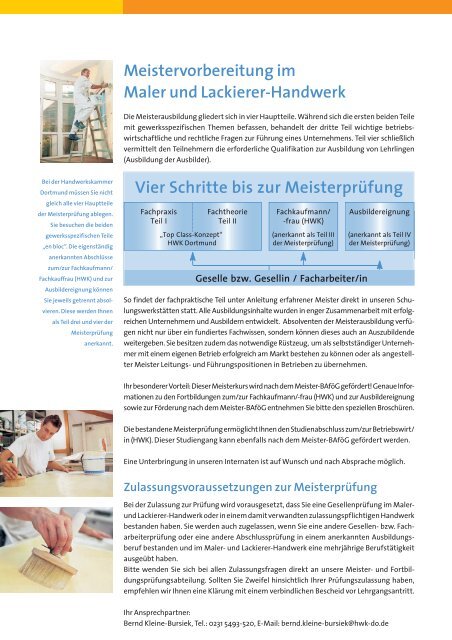 Meistervorbereitung im Maler- und Lackierer-Handwerk