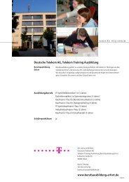 Deutsche Telekom AG, Telekom Training Ausbildung www ...