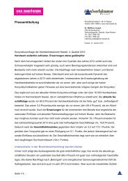 Pressemeldung Dr. Matthias Joseph - Handwerkskammer Kassel