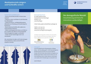 pdf: Kurzdarstellung der "Regionalen Demografie-Initiative Handwerk"