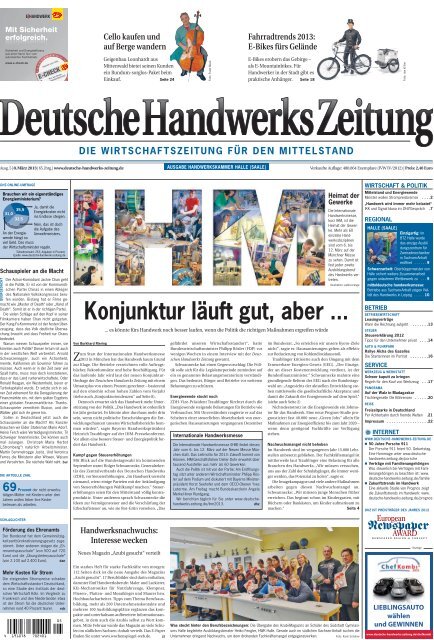 DHZ Ausgabe 5 vom 8.3.2013, S.11 - Handwerkskammer Halle