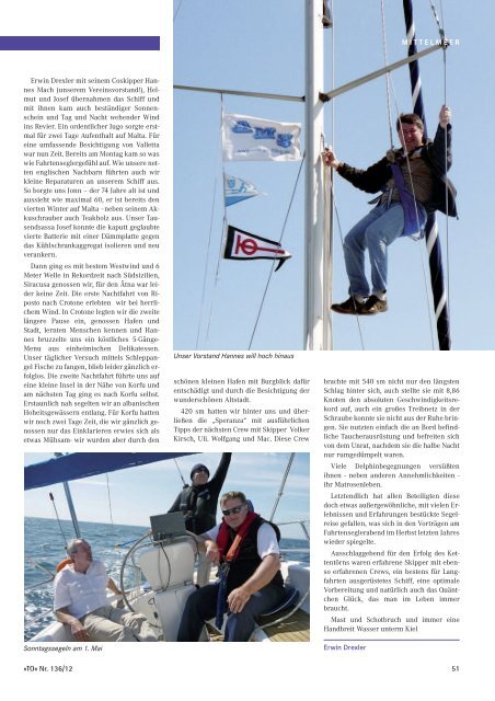 Bericht Transocean - AMS-Yachting