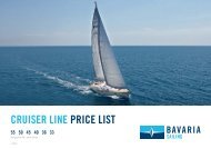 Price List 2013- Bavaria Cruiser 33 | 36 - Cosmos Yachting