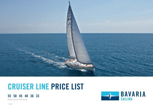 Price List 2013 Bavaria Cruiser 33 36 Cosmos Yachting