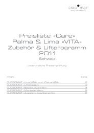 preisliste care schweiz 09d - Closomat