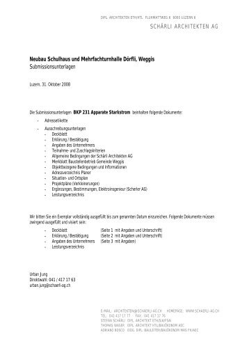 08-10-30 Begleitbrief - Gemeinde Weggis