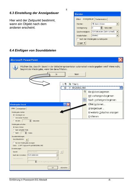 Workbook Powerpoint XP - der HWS Albstadt