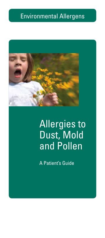 Allergies to dust, mold and pollen: A patient's guide - Hycor Biomedical