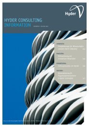 Hyder Consulting Information Ausgabe 06 | November 2010