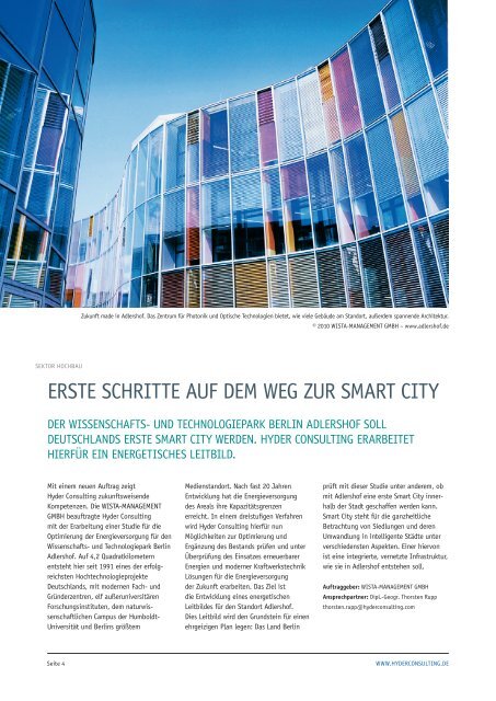 Hyder Consulting Information Ausgabe 06 | November 2010