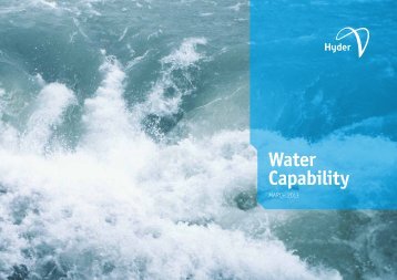 Water Capability - March 2013 - Hyder Consulting