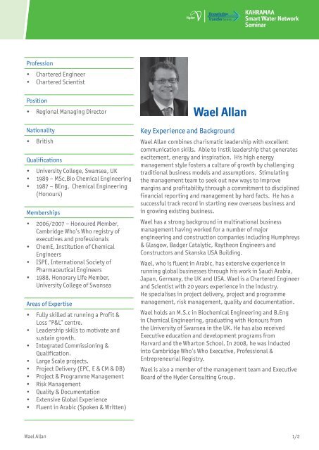 Wael Allan - Hyder Consulting