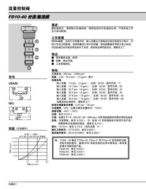 æµéæ§å¶éï¼éåæå¯¼ - HydraForce