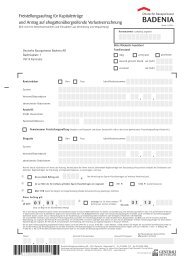 Pdf-Formular - Deutsche Bausparkasse Badenia AG