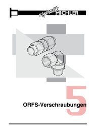 Katalog 5 ORFS-Verschraubungen - Hydraulik Michler