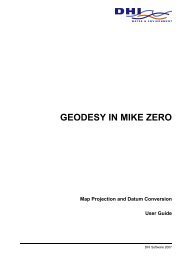 GEODESY IN MIKE ZERO - HydroAsia