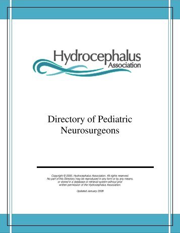 Directory of Pediatric Neurosurgeons - Hydrocephalus Association