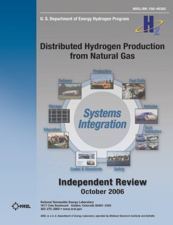 Distributed Hydrogen Production from Natural Gas - DOE Hydrogen ...