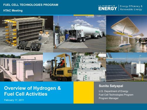 Overview of Hydrogen & Fuel Cell Activities - DOE Hydrogen and ...