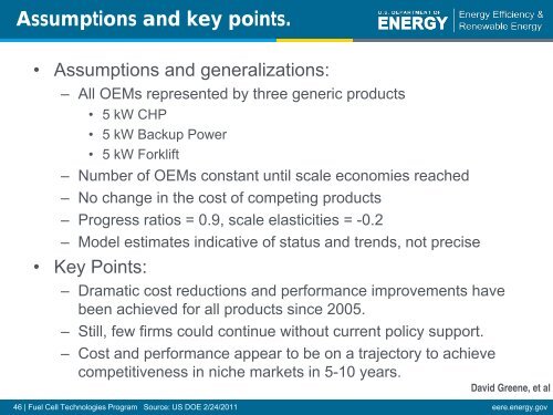 Overview of Hydrogen & Fuel Cell Activities - DOE Hydrogen and ...