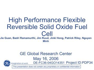 High Performance Flexible Reversible Solid Oxide Fuel Cell