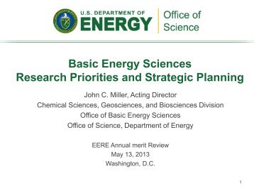 DOE Basic Energy Sciences Program Overview - U.S. Department of ...