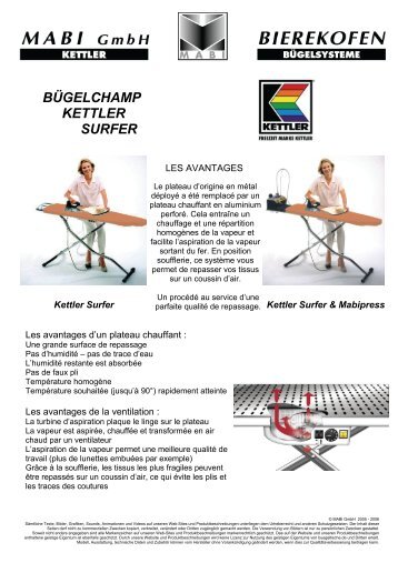 BÜGELCHAMP KETTLER SURFER - Mabi GmbH