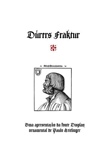 Dürer's Fraktur. Opentype font by Paulo Heitlinger - Tipografia